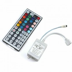 Set IR kontrolér RGB a diaľkové ovládanie s 44 funkčnými klávesami DC 12V 6A