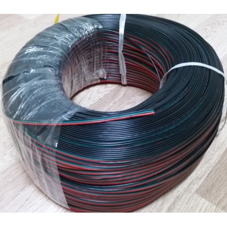 Trojlinka 3x0,35mm pre CCT a DIGITAL LED pásy červená-zelená-čierna