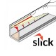 Prisadený hliníkový profil pre LED pásy 12x12mm SMART10