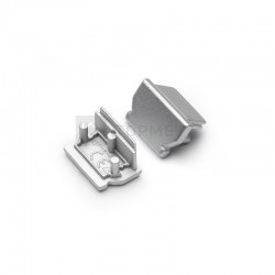 Koncovky pre hliníkový profil UNI12 typ B silver/pár