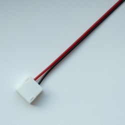 Konektor pre LED pásy šírky 10mm v silikóne-plastový klip