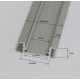 Zápustný hliníkový profil pre LED pásy SIMPLE-IN 20x7mm ELOX
