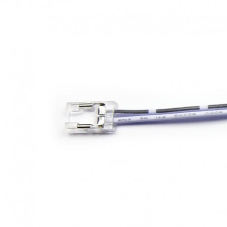 Konektor s vodičom pre COB LED pásy šírky 8mm Single color - transparentný