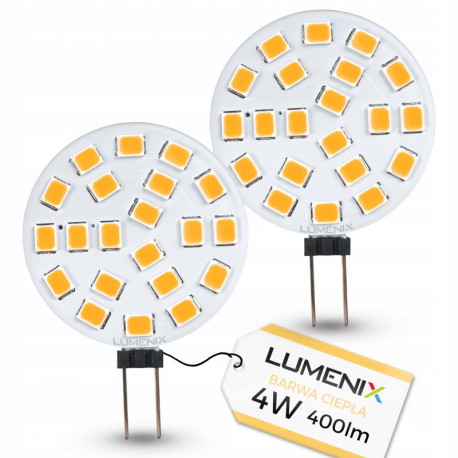 G4 21LED SMD2835 4W 400Lm Warm White 12V AC/DC LUMENIX