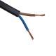 Elektrický kábel H03VVH2-F 2x0,75 300/300V čierny plochý
