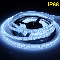 Flexibilný LED pás 120LED SMD2835 15W 1540 Lumenov studená biela farba 6000-6500K v silikónovej tube IP68