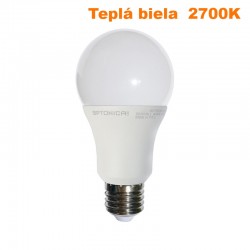 LED žiarovka E27 A60 15W 1320Lm Teplá biela 2700K OPTONICA