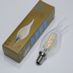 E14 Filament LED 4W 420Lm Warm White Candle Clear VL