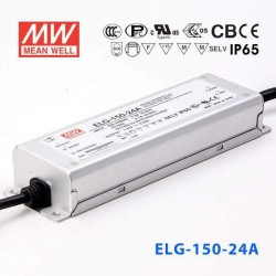 LED napájací zdroj 24V-150W PFC IP65 Mean Well-ELG-150-24A