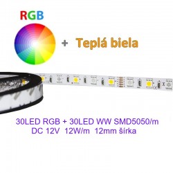 LS RGB+WW 60LED SMD5050 12W 12V BRG