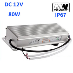 LED napájací zdroj 12V-80W IP67 MWPower MPL-80-12