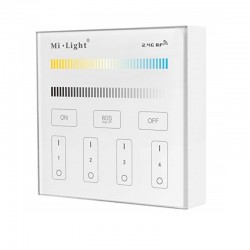 Nástenný dotykový ovládač RGB/RGBW/CCT pre RF prijímače a svietidlá MiLight-B2 Panel