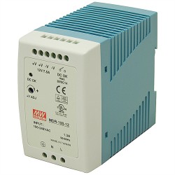 LED napájací zdroj 24V-96W Mean Well MDR-100-24 DIN