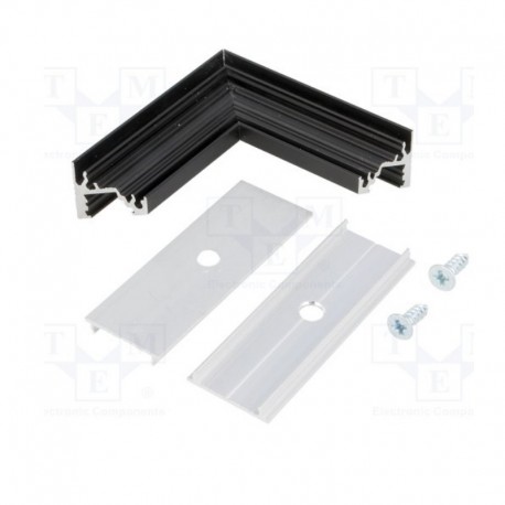 Rohovník pre hliníkový profil CORNER10 - čierny