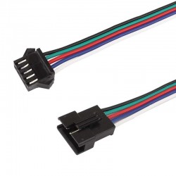 Quick connector - RGBW - pár Male/Female