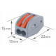WAGO svorka bezskrutková 2x0,08-2,5mm/2x0,08x4mm-222-412