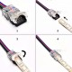 Klik konektor-spojka RGB-LED pás/Napájací vodič-Hippo-M