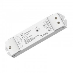 RF prijímač riadenia LED pásov DIMM, CCT, RGB, RGBW 4x5A DC12-36V SKD-V4