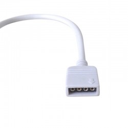 Kábel RGB s konektorom 4-pin - 15cm biely