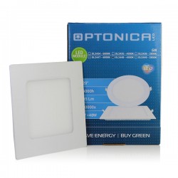 LED Panel Square 12x12cm 6W 360Lm Warm White Optonica
