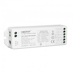 RF prijímač pre riadenie LED pásov 5in1-DIMM, CCT, RGB, RGBW, RGB+CCT  5x6A (15A) MiLight-LS2