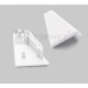 Koncovky pre hliníkový profil CORNER10 biele