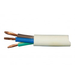 Kábel elektrický CYSY 3x1mm 3Cx1B H05VV-F Biely okrúhly