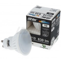 GU10 10LED SMD2835 7W 630Lm Natural White Ceramic LEDline