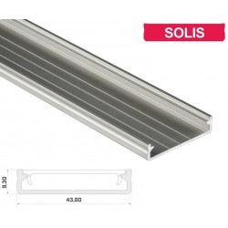 Hliníkový profil pre LED pásy LUMI SOLIS - ELOX