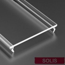 Difúzor transparentný PVC naklikávací pre profil LUMI - INSO, SOLIS, ILEDO