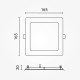 LED Panel Square 165x165mm 12W 840Lm Natural White OPTONICA