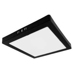 LED Panel Square 29,5x29,5cm 24W 2640Lm Natural White prisadený čierny ecolight