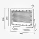 LED SMD reflektor 150W 15000Lm 90° Natural White IP65 OPTONICA