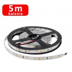 Flexibilný LED pás 5m PremiumLUX 60LED SMD2835 4,8W/m DC12V 240 Lumenov Studená biela farba svetla