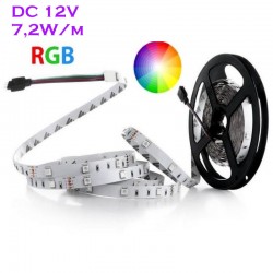 LED pás LS RGB 30LED SMD5050 7,2W 12V white PCB OPTONICA