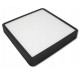LED Panel Square 21x21cm 18W 1440Lm Natural White-Prisadený-Black- MILIO