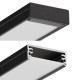 Hliníkový profil pre LED pásy WIDE24 čierny anodovaný hliník