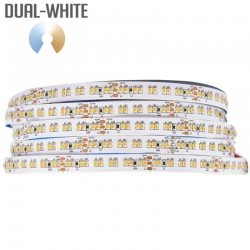 Flexibilný LED pás LS 240LED SMD2216 (120CW+120WW) 19,2W 1480Lm CCT  CRI90 DC24V IP20