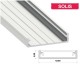 Hliníkový profil pre LED pásy LUMI SOLIS - biely lakovaný