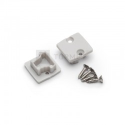 Koncovky pre hliníkový profil FLOOR12 šedé / pár