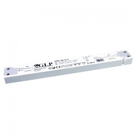 LED nábytkový napájací zdroj 12V-45W IP20 GTPC-45-12-S