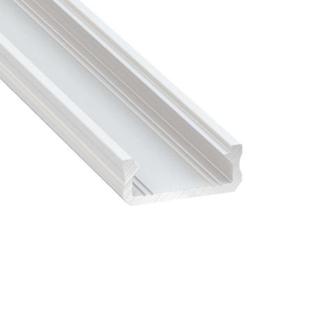 Hliníkový profil pre LED pásy LUMI-D 16x6,3mm - biely