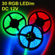 Flexibilný RGB LED pás LS RGB 30LED SMD5050 7,2W 12V white PCB EPISTAR