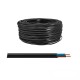 Elektrický kábel H03VVH2-F 2x1mm plochý čierny
