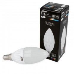 E14 C37 LED SMD2835 9W 992Lm NW/WW Candle Ceramic LEDLINE