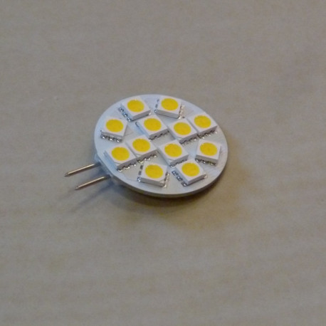 G4 12LED SMD5050 1,8W 168Lm Cold White 12V DC