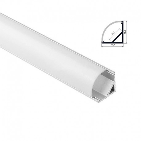 Hliníkový profil pre LED pásy COIN 16x16 - ELOX