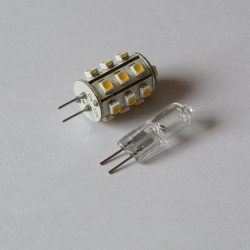 G4 21LED SMD3528 1,1W 80Lm Warm White 12V DC Very Lumen