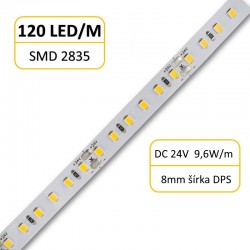 LS 120LED SMD2835 9,6W 920Lm Natural White 24V 8mm
