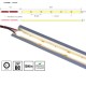 Flexibilný LED pás LS 320LED COB 10,8W 1060Lm Natural White 4000K 24V CRI90 EPISTAR 8mm